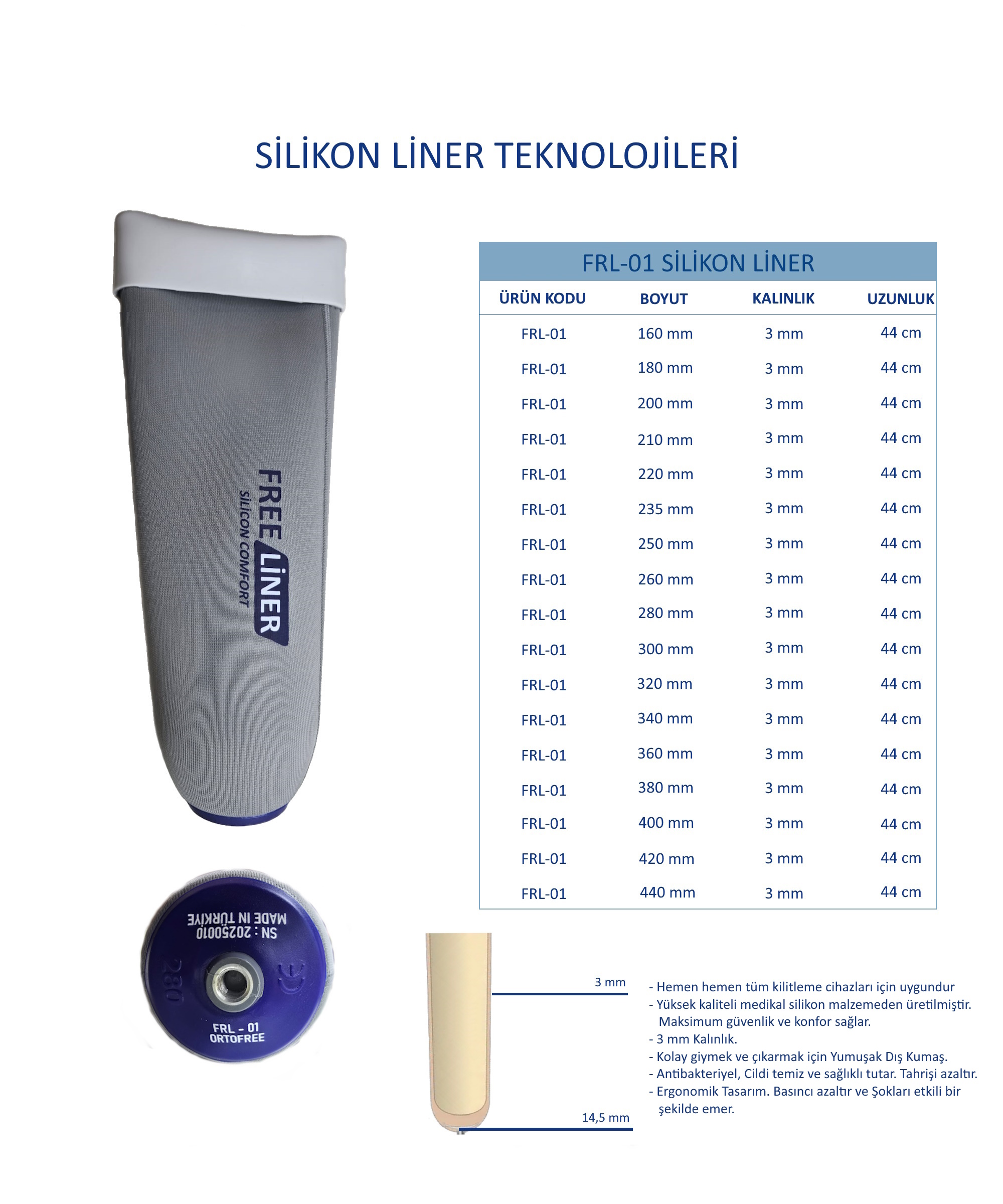 FREE LİNER SİLİCONE COMFORT